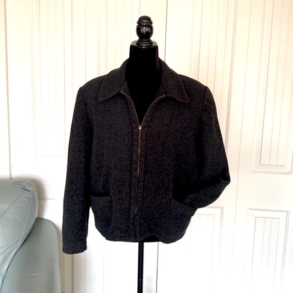 Ladies Charcoal Grey, Zip Up Blazer, Size 14 - Picture 1 of 11